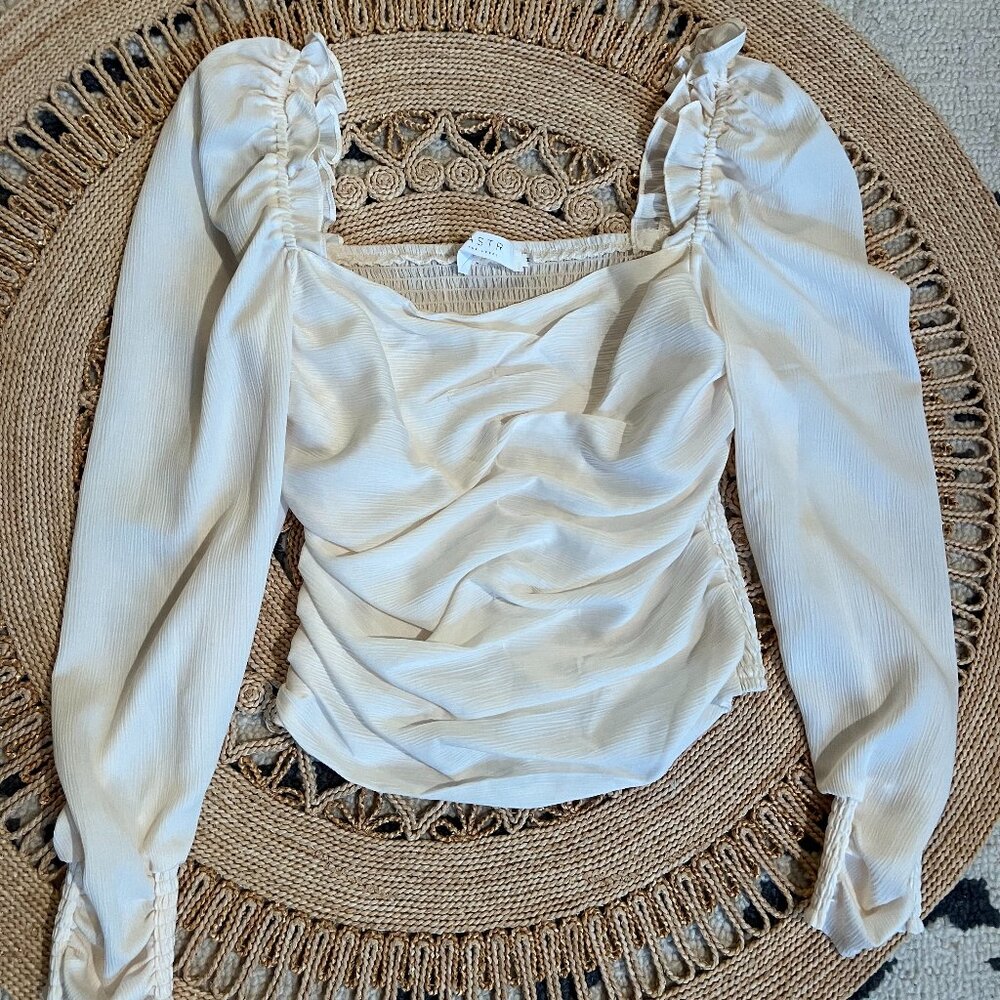 ASTR Women's Cream Blouse - M